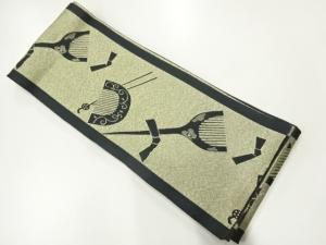 櫛・簪模様織出し浴衣帯